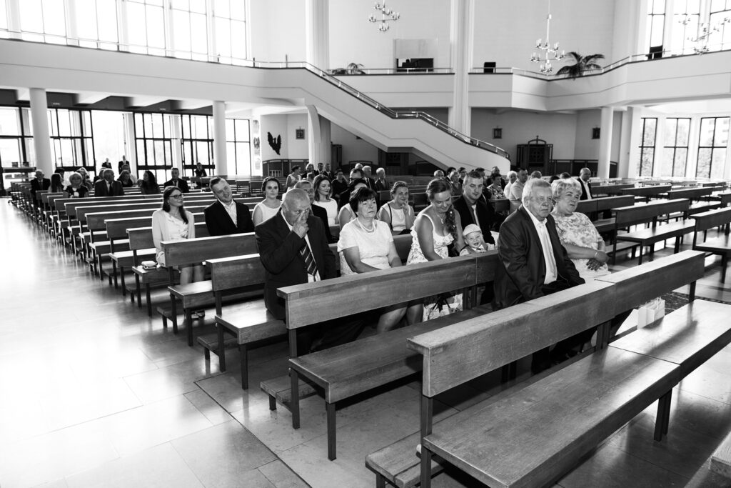 Ślub w kościele św. Alberta na Czyżynach w Krakowie, fotografia ślubna