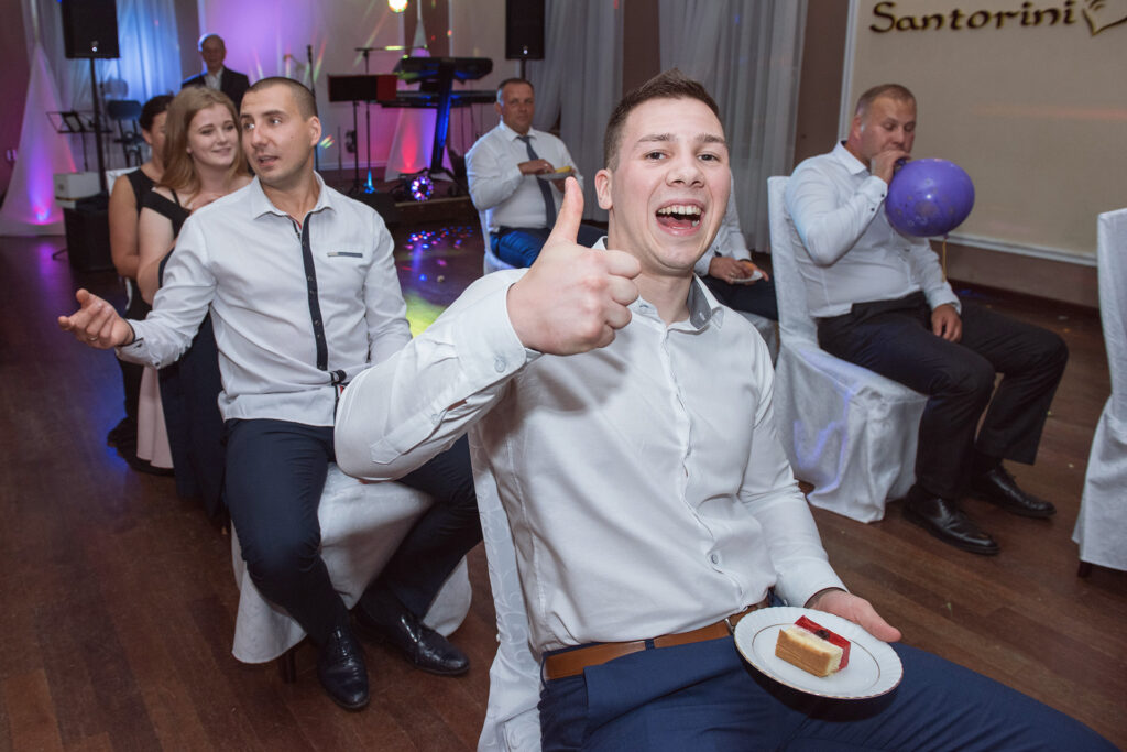 Wesele w Sali bankietowej Santorini w Trąbkach,, fotograf ślubny