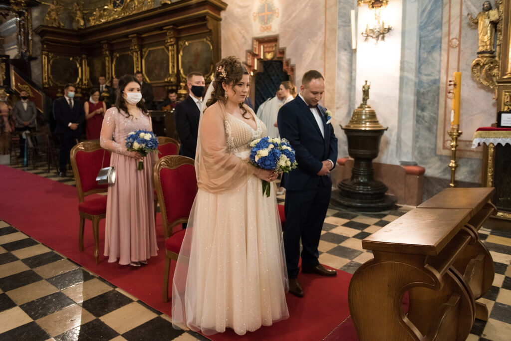 Ślub w kościele św. Mikołaja w Krakowie, fotograf ślubny
