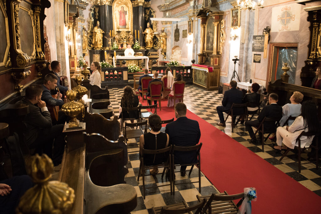 Ślub w kościele św. Mikołaja w Krakowie, fotograf ślubny